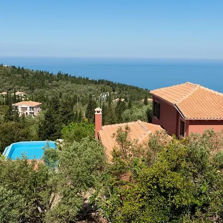 Villa Awesome Lefkada - 2 Bedrooms - Kamothias - Great Sea Views - Fantastic Pool Terrace *