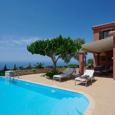Villa Awesome Lefkada - 2 Bedrooms - Kamothias - Great Sea Views - Fantastic Pool Terrace